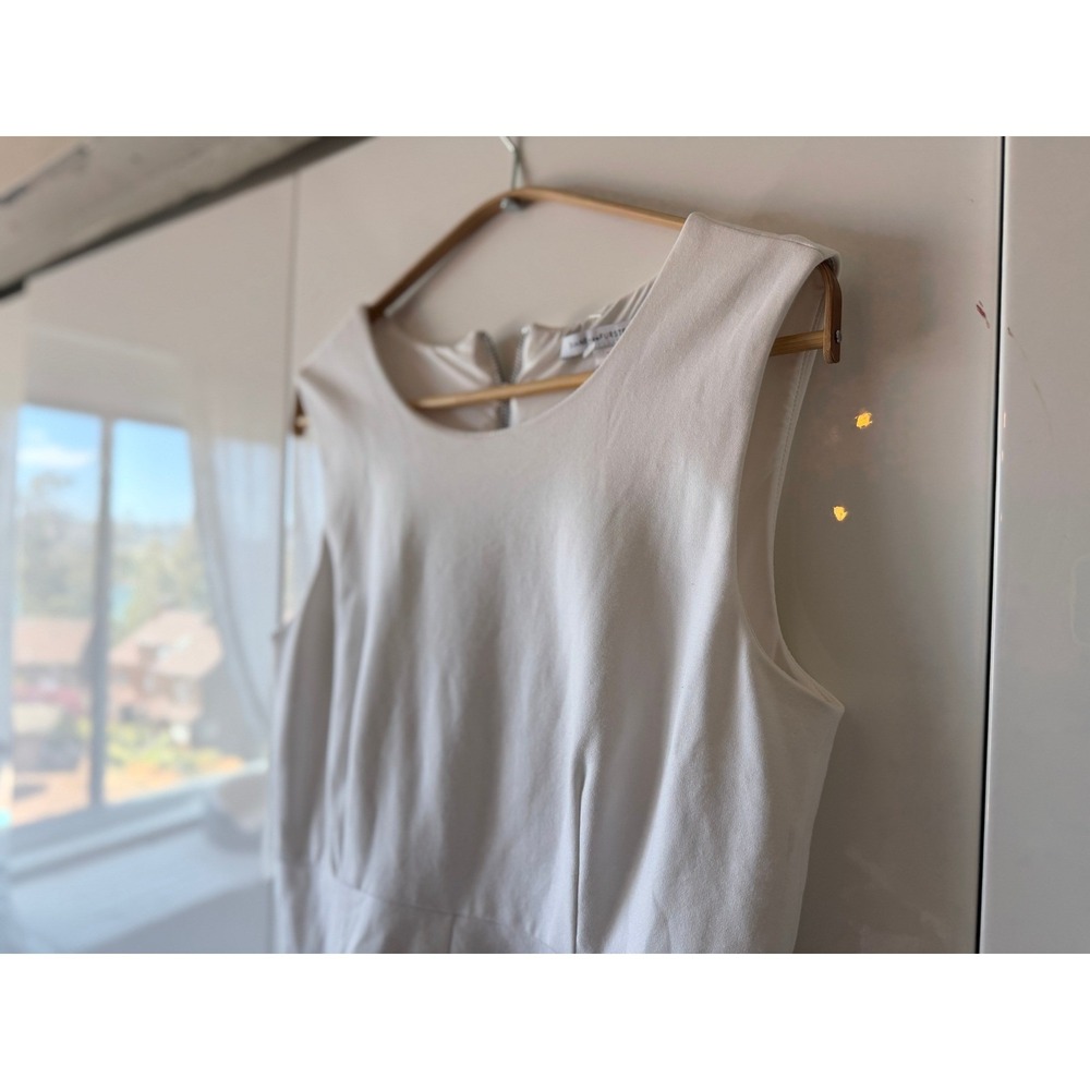 Diane Von Furstenberg White Mini Carpreena Dress Sz 10 AS-IS - Picture 4 of 12